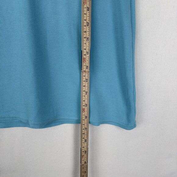 Moda‎ International Dress Womens Medium Blue Embroidered Y2K Beachy Boho Coastal - Picture 14 of 14